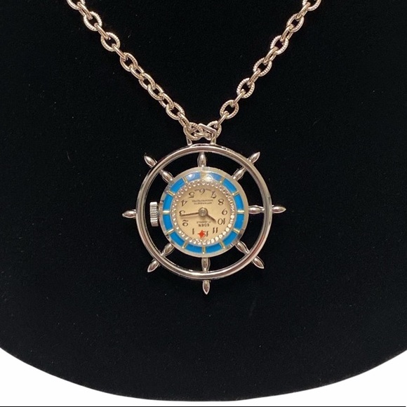 Vintage Eden 17J Rotating Necklace Pendant Watch